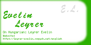 evelin leyrer business card